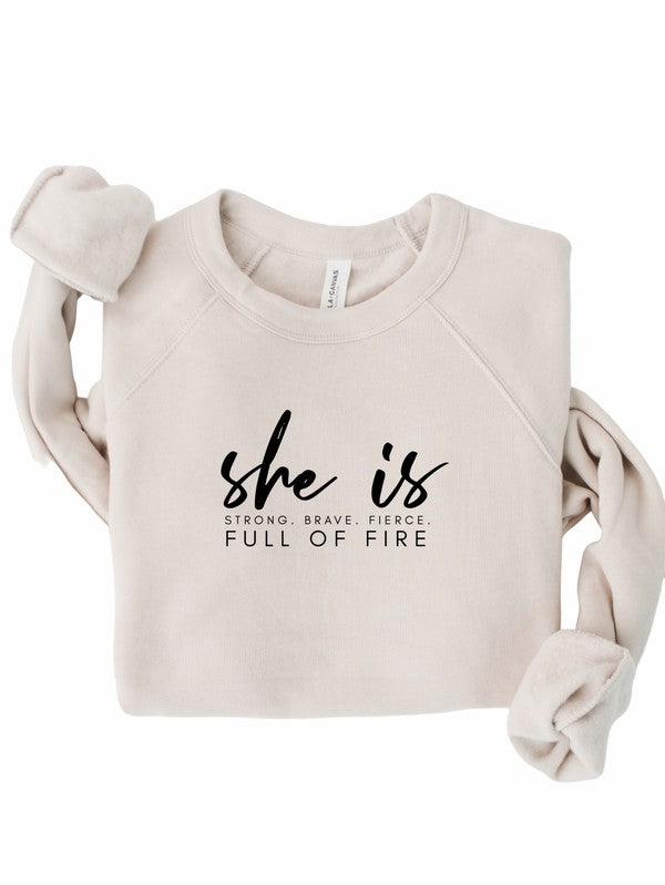 She Is Graphic Bella Canvas Premium Sweatshirt