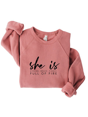 She Is Graphic Bella Canvas Premium Sweatshirt