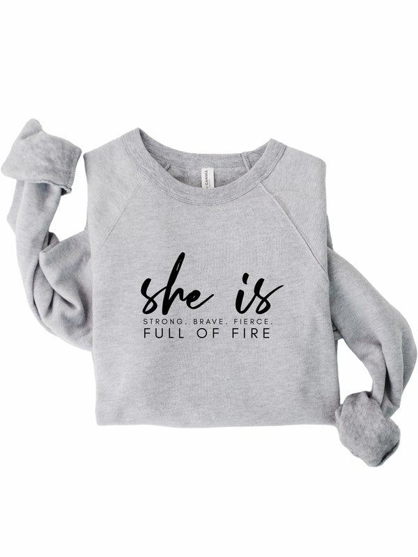 She Is Graphic Bella Canvas Premium Sweatshirt