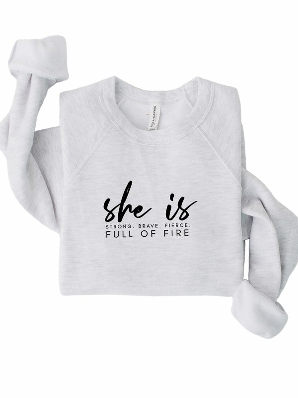 She Is Graphic Bella Canvas Premium Sweatshirt