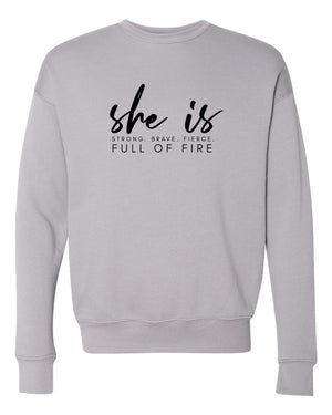 She Is Graphic Bella Canvas Premium Sweatshirt