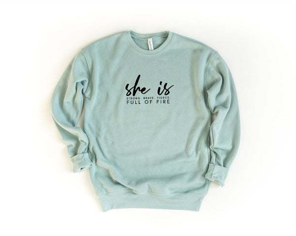 She Is Graphic Bella Canvas Premium Sweatshirt