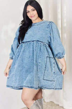 Denim Babydoll Dress