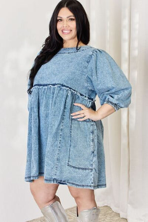 Denim Babydoll Dress