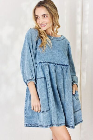 Denim Babydoll Dress