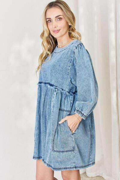 Denim Babydoll Dress